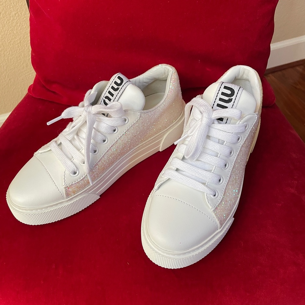 Brand new beautiful Miu Miu Glotter sneakers